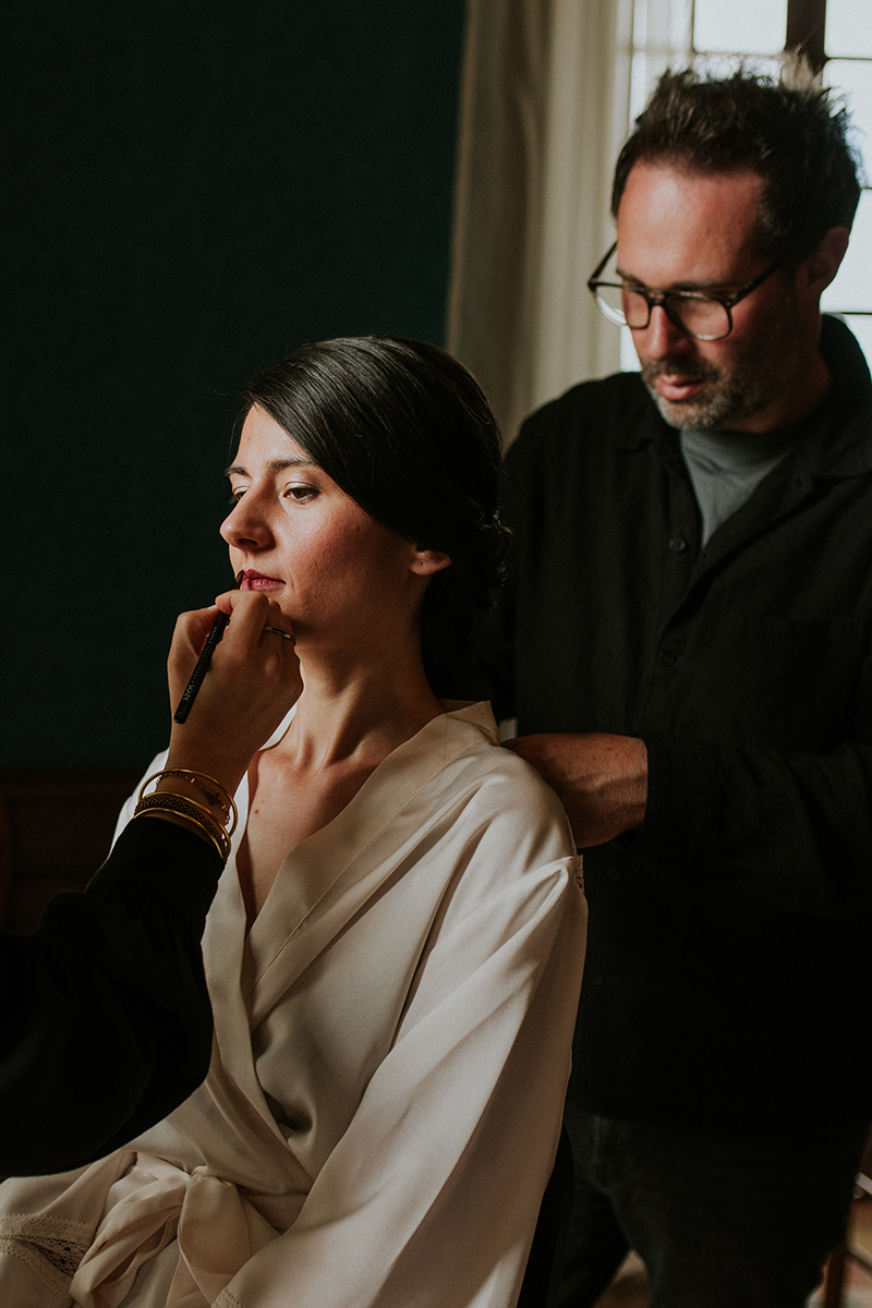 Maquillage naturel pour votre mariage/ Crédit photo : Kateryna Lebreton Maquillage et coiffure de mariée à l'Abbaye de Champagne
